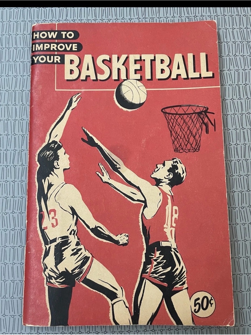 Vintage 'How to Improve Your Basketball' Illustrated Guide - c1950’s Red